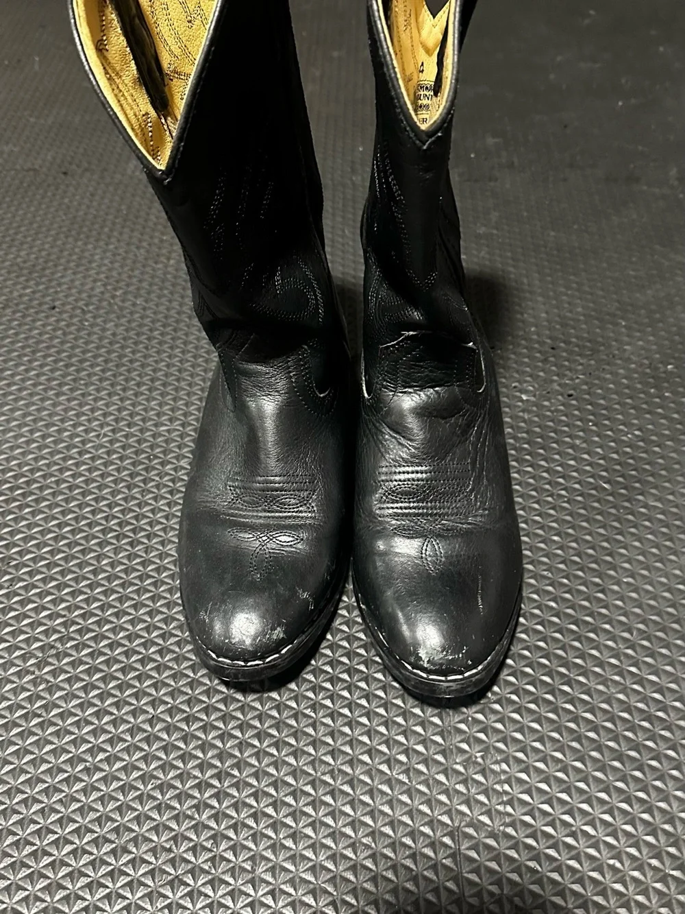 Kids Black Cowboy Boots